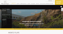 Desktop Screenshot of montefilipehotel.com